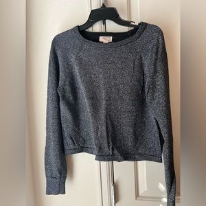 Metallic silver sweater
